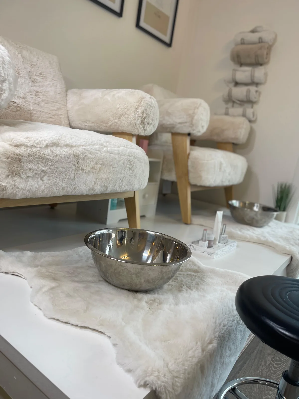 Treatment room at the Karrina Crystal clinic in Garforth, Leeds